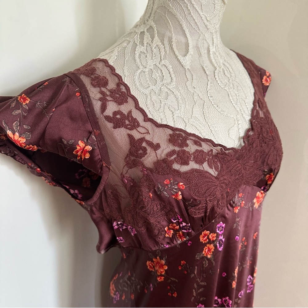 NWT Free People Butterfly Babe Cap-Sleeve Maxi Slip Dress sz XL - Picture 7 of 11